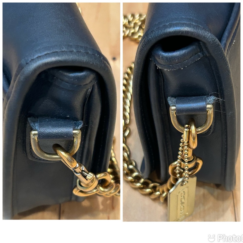 Like new Navy Vintage Coach Penny Pocket Clutch Purse 9755 - Picture 7 of 13